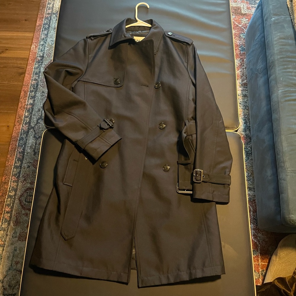 Zara classic double-breasted trench coat